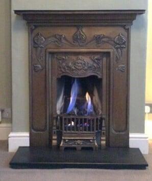Gas fireplace fitted with Gas Safe Engineer